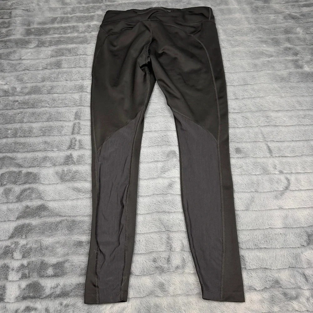 Nike Dri-FIT Womens Black Performance Running Leggings Mesh Panels Size Large